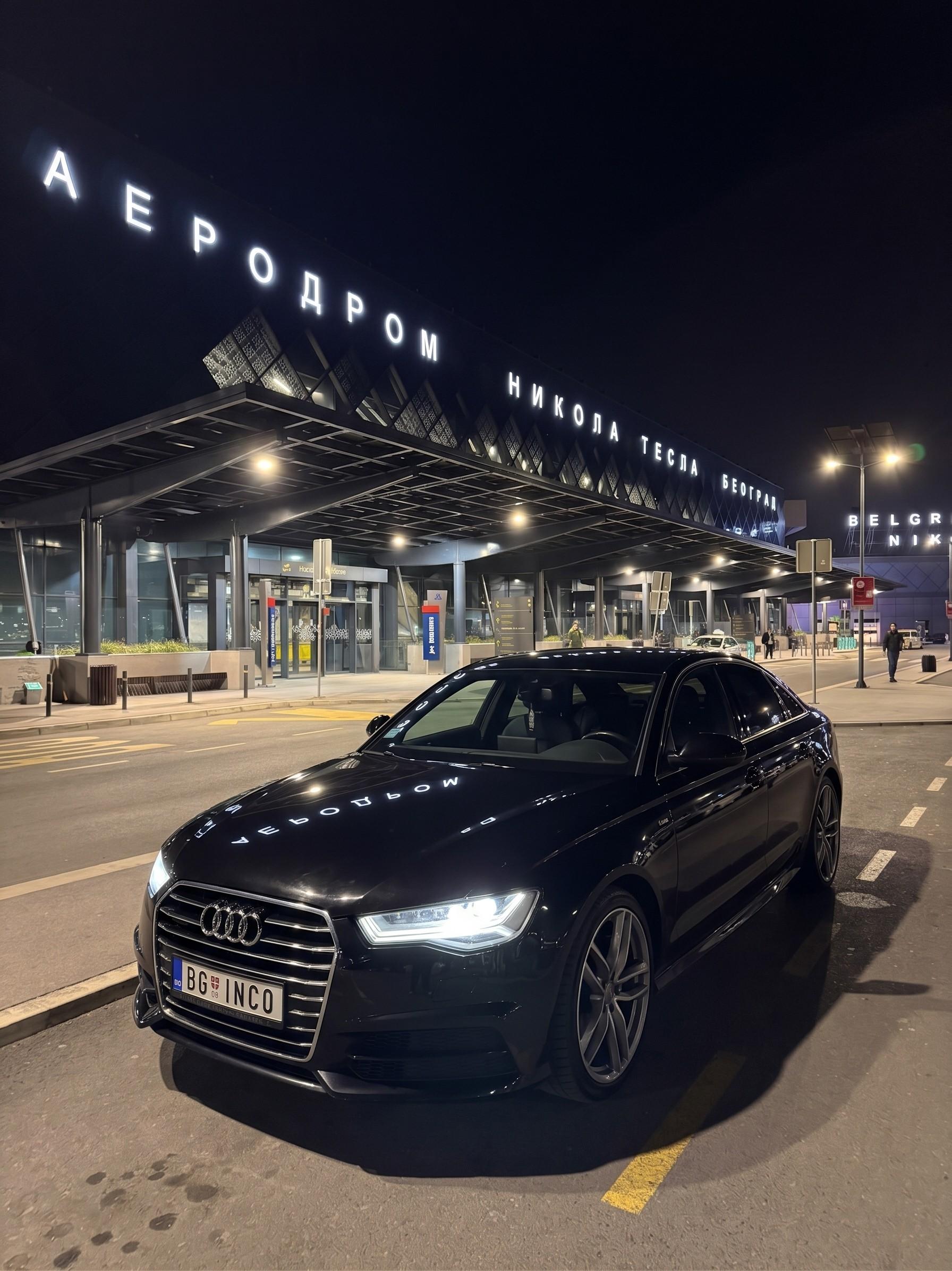Audi A6 vozilo iz Inco Trans flote sa profesionalnim šoferom